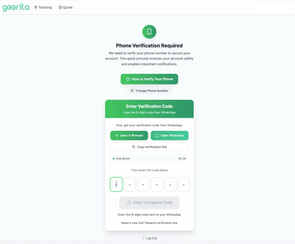 How Goorita Enhanced User Experience & Security with Link-Based OTP Verification